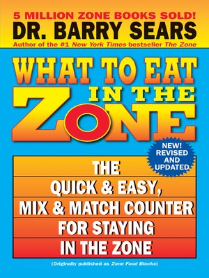cover image of What to Eat in the Zone